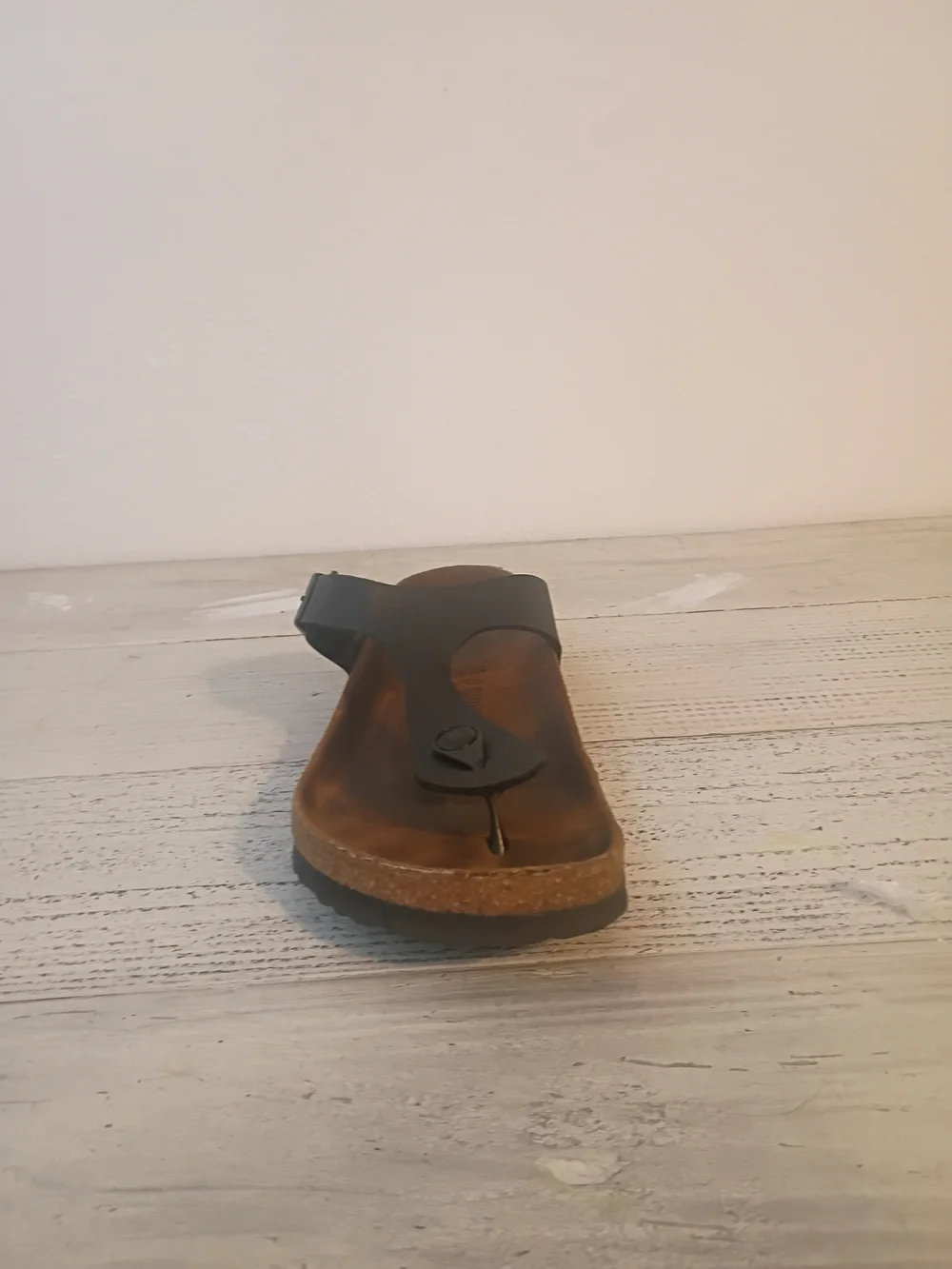 Birkenstock Gizeh Birko-Flor Black Slide Sandals